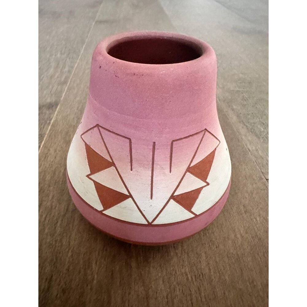 Vintage Sioux Vase Handmade and Signed Deb Warsham